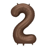 Party Deco 33 inch Brown Helium Inflated Balloon