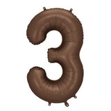 Party Deco 33 inch Brown Helium Inflated Balloon